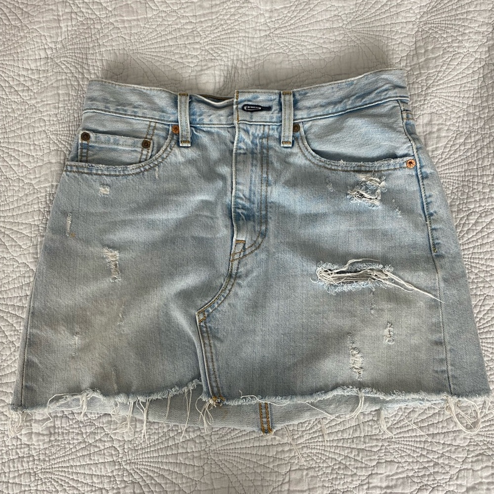 Levi Denim Jean Light Mini Skirt